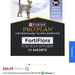 Purina Pro Plan FortiFlora Feline Health Supplement - 28 sachets